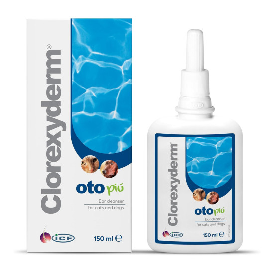 Clorexyderm Oto Piu solutie otica, caini si pisici, 150 ml